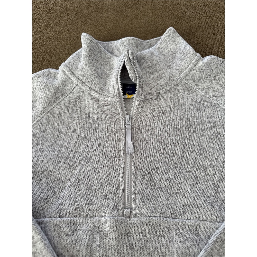 Old Navy Active Youth large Grey 1/2 Zip Pullover Sweatshirt XL 14-16 New (AH) - Picture 4 of 6